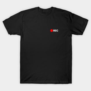 Camera Recording Symbol Minimal Design T-Shirt
